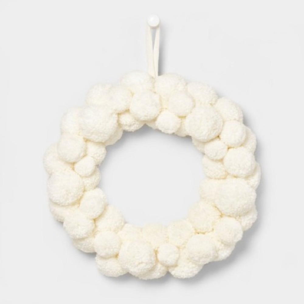 NWT Pompom Yarn Garland Decor Boho Shabby Chic DIY Christmas Tree Ornament